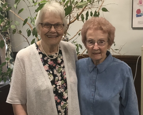 Doris Preucil and Carol Bakker